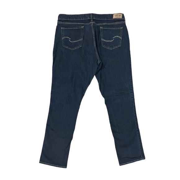 Signature Levi Straus & Co. Women's Dark Blue Mid-Rise Straight Jeans | Size 20M - Picture 2 of 9